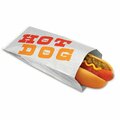 Novolex Bagcraft  in.Hot Dog in. Foil/Paper Bag 3.5 in. X 1.5 in. X 8.5 in., 1000PK 300455
